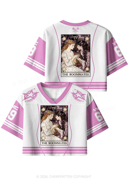 The Roommates Pride Y2K Crop Sport Jersey Shirts Cherrykitten