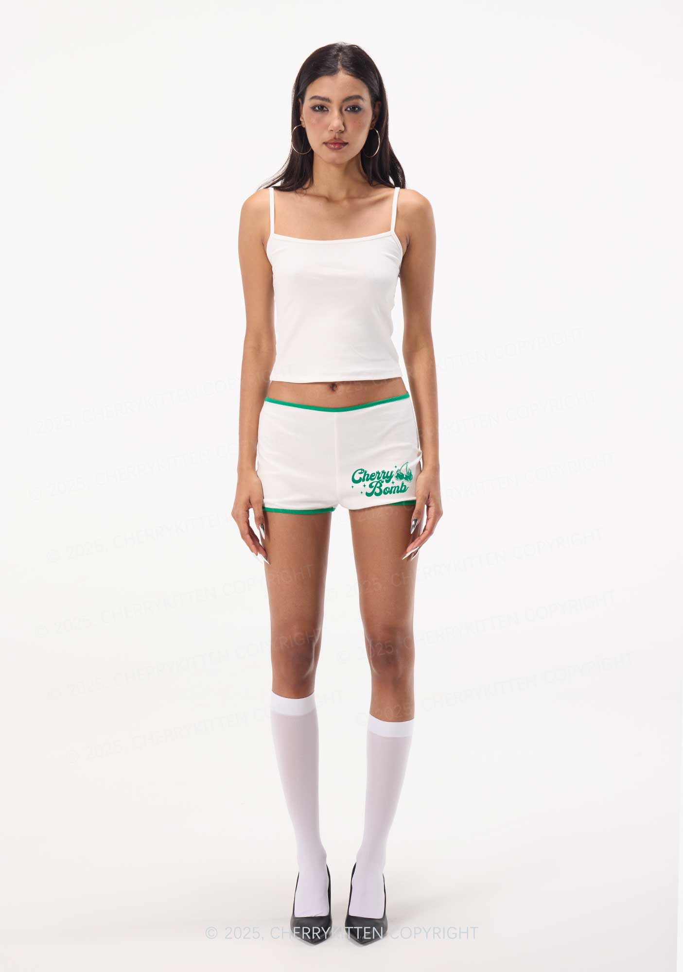 Cherry Bomb Y2K Booty Shorts Cherrykitten