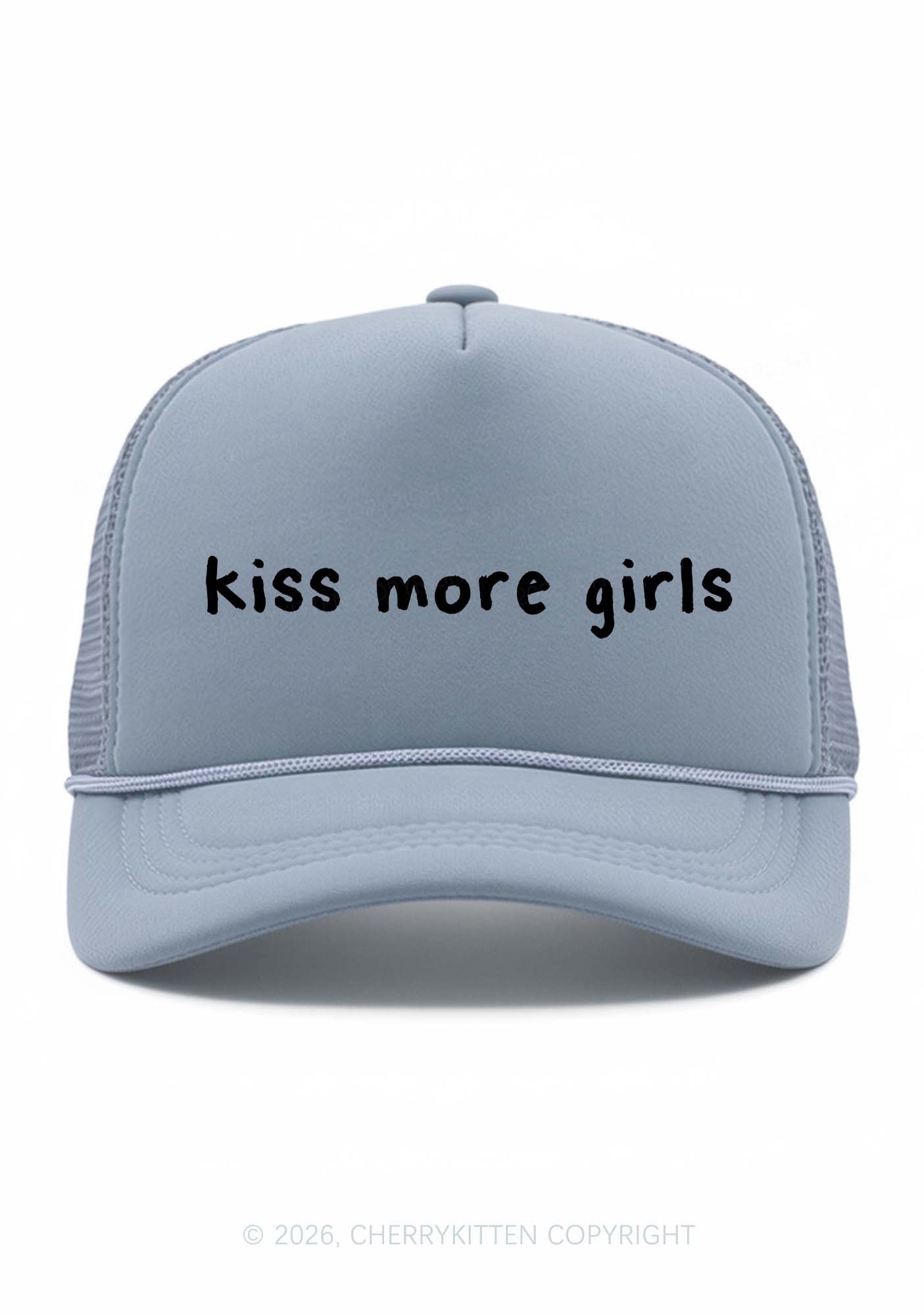 Kiss More Girls Pride Y2K Trucker Hat Cherrykitten