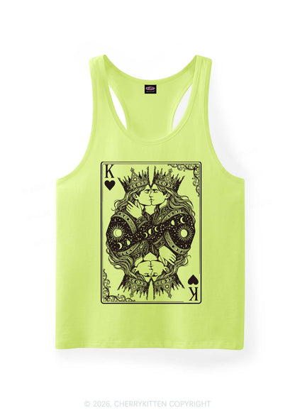 Kings Kissing Pride Y2K Men Racerback Tank Top Cherrykitten