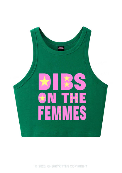 Dibs On The Femmes Pride Y2K Crop Tank Top Cherrykitten