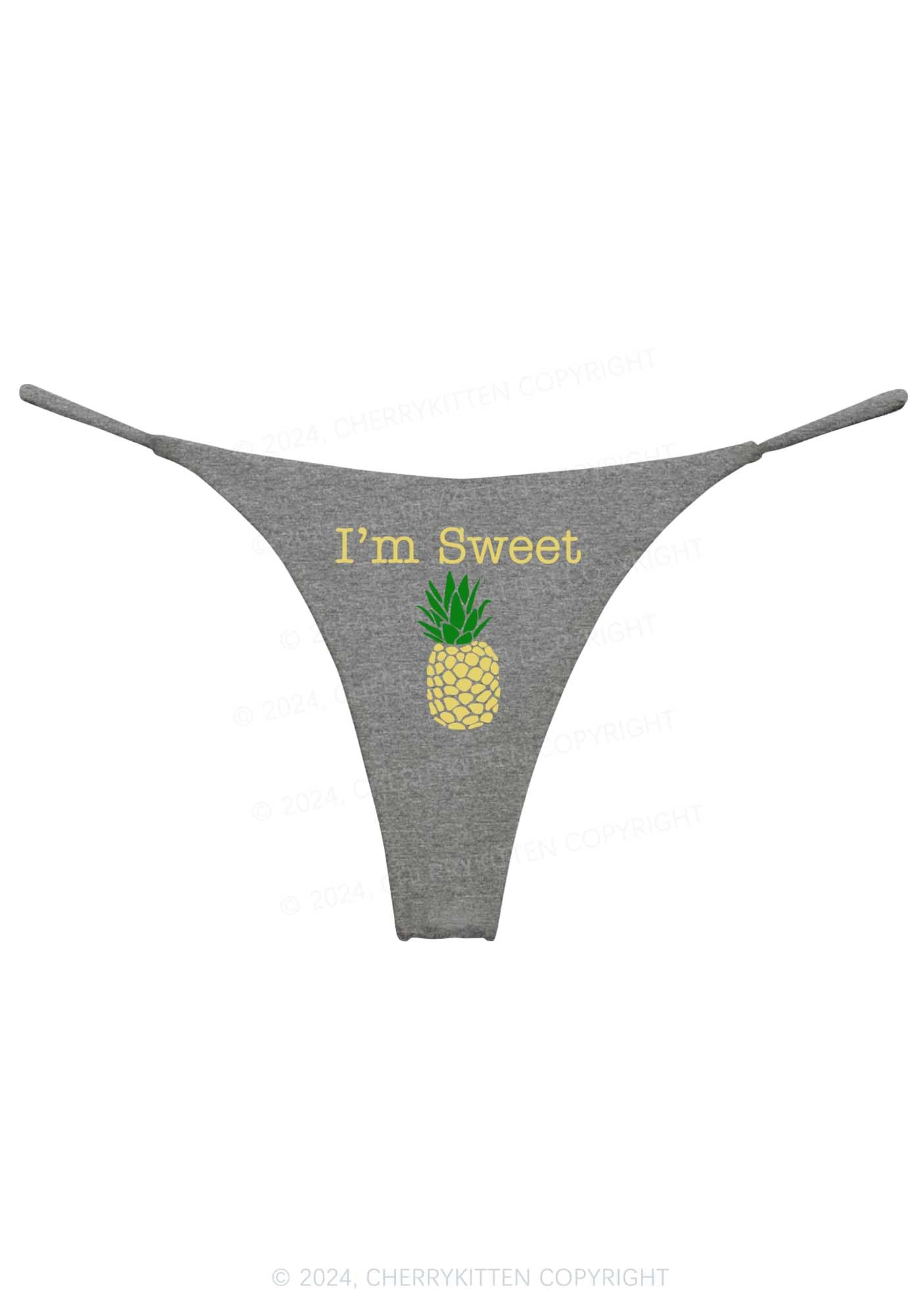 Sweet Pineapple Y2K Bikini String Thong Cherrykitten