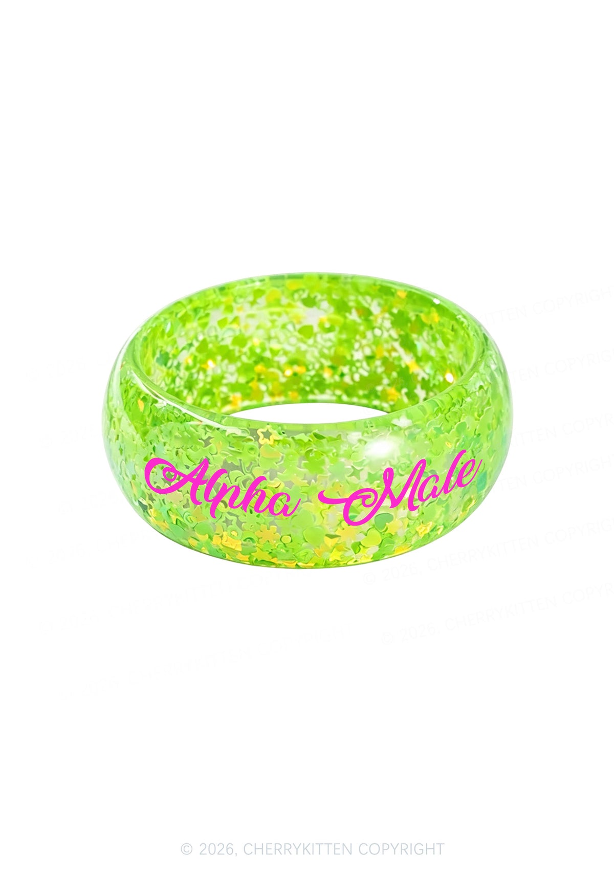 Alpha Male Y2K Cuff Bangle Cherrykitten