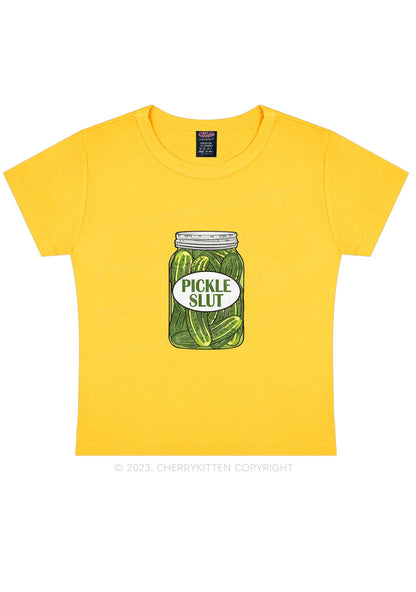 Pickle Slxt Y2K Baby Tee