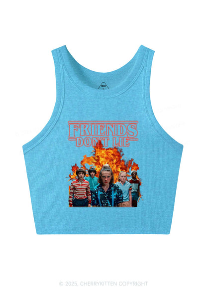Real Friends Y2K Crop Tank Top Cherrykitten