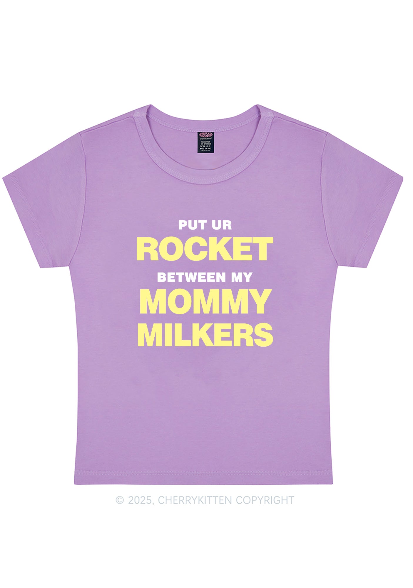 Rocket Mommy Milkers Y2K Baby Tee Cherrykitten