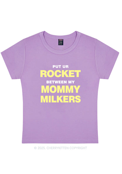 Rocket Mommy Milkers Y2K Baby Tee Cherrykitten