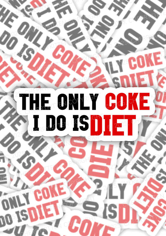 Coke Diet 1Pc Y2K Sticker Cherrykitten