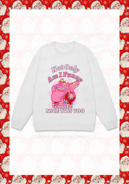 I Have Nice Dots Too Christmas Y2K Sweatshirt Cherrykitten