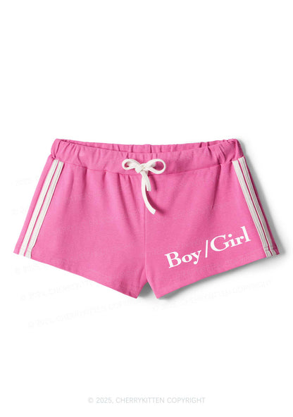 Boy Or Girl Pride Y2K Drawstring Mini Shorts Cherrykitten