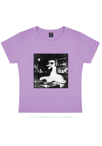 DJ Duck Y2K Baby Tee Cherrykitten