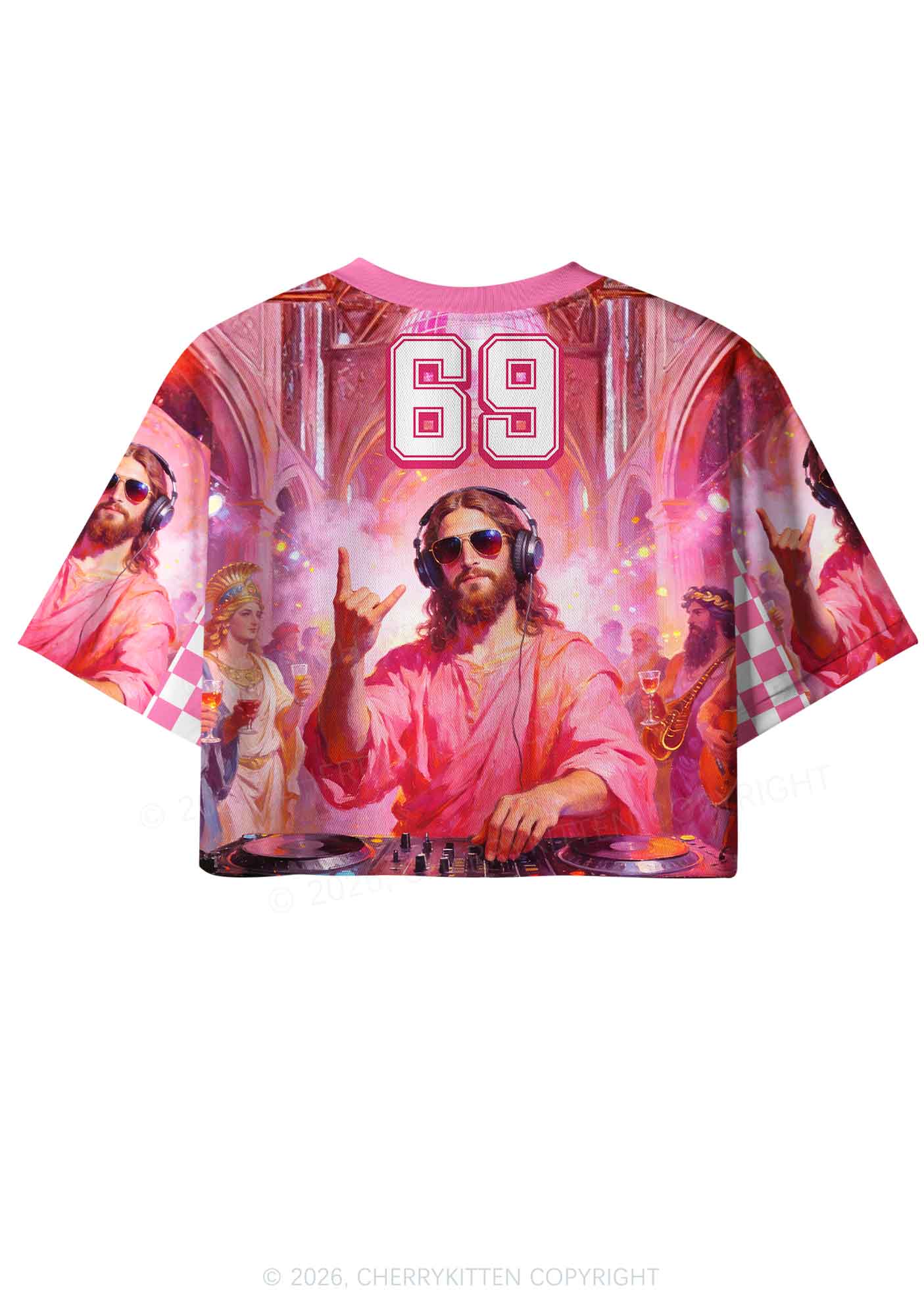 DJ Jesus Y2K Crop Sport Jersey Shirts Cherrykitten