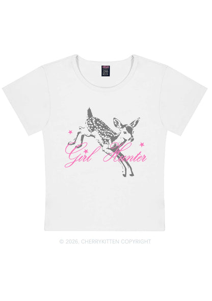 Girl Hunter Deer Pride Y2K Baby Tee Cherrykitten