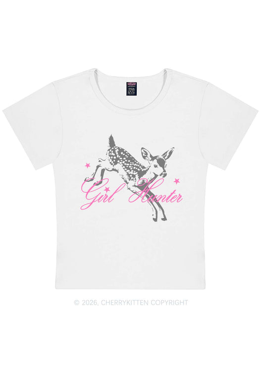 Girl Hunter Deer Pride Y2K Baby Tee Cherrykitten