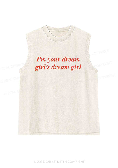 Dream Girl Y2K Washed Tank Cherrykitten