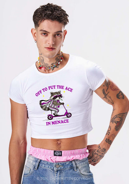 Put The Ace In Menace Pride Y2K Baby Tee Cherrykitten