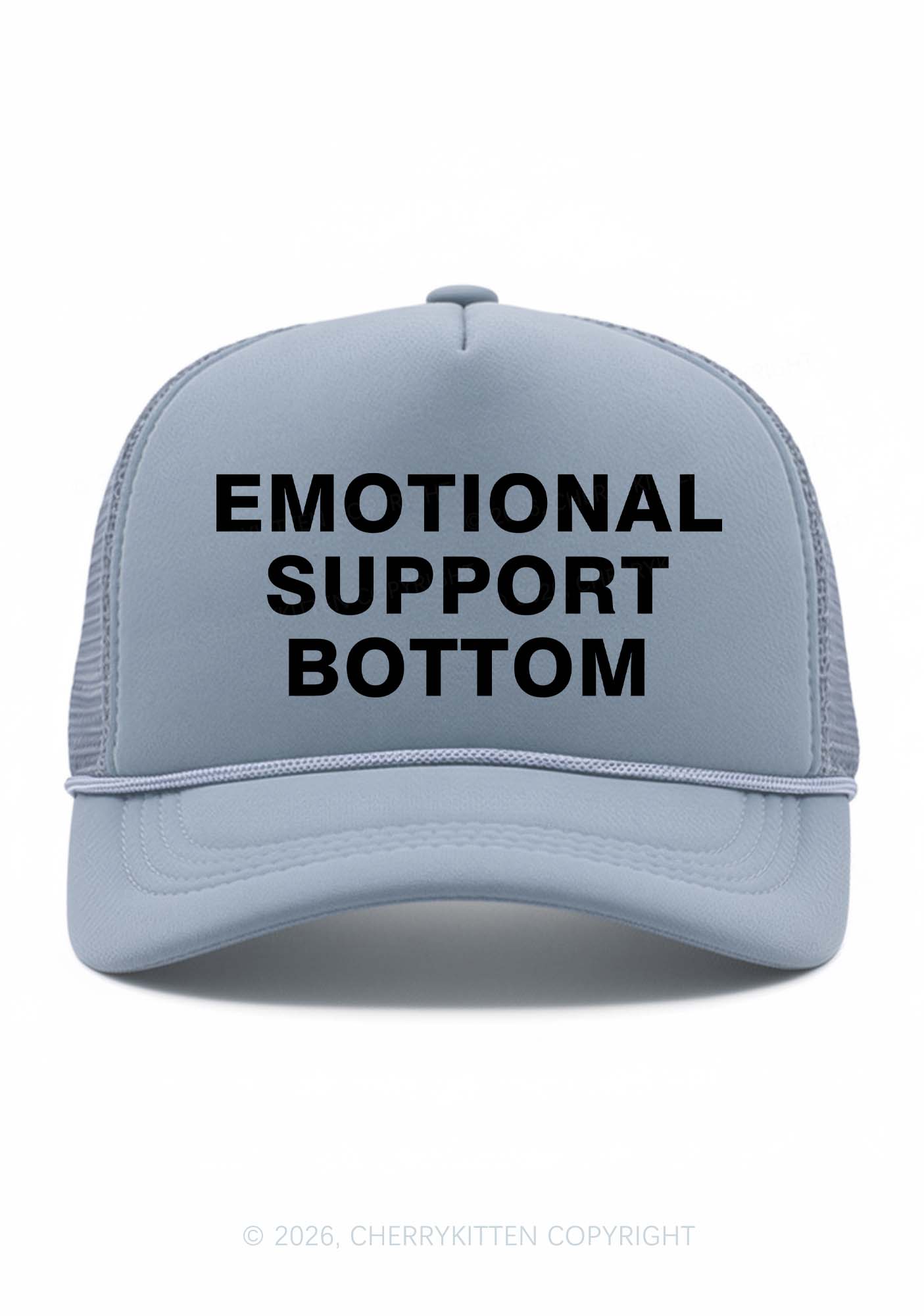Emotional Support Bottom Pride Y2K Trucker Hat Cherrykitten
