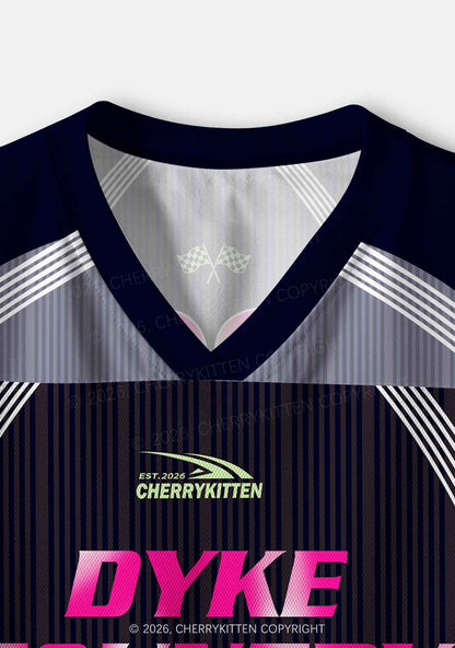 Dyke Country Pride Y2K Crop Sport Jersey Shirts Cherrykitten