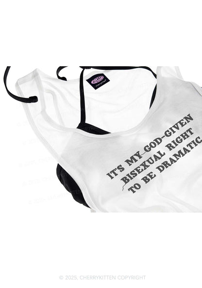 God Given Bisexual Right Pride Y2K Sheer Boyfriend Tank Cherrykitten