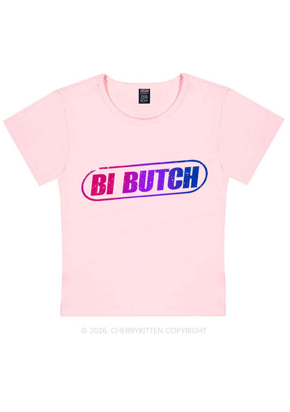 Bi Butch Pride Y2K Baby Tee Cherrykitten