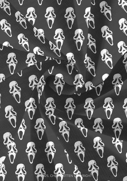 Halloween Spooky Ghost Y2K Print Mini Layered Skirt Cherrykitten