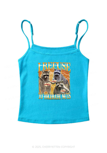 Retro Raccoon Nuts Y2K Spaghetti Strap Cami Cherrykitten