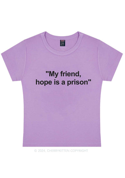 Hope Is A Prison Y2K Baby Tee Cherrykitten