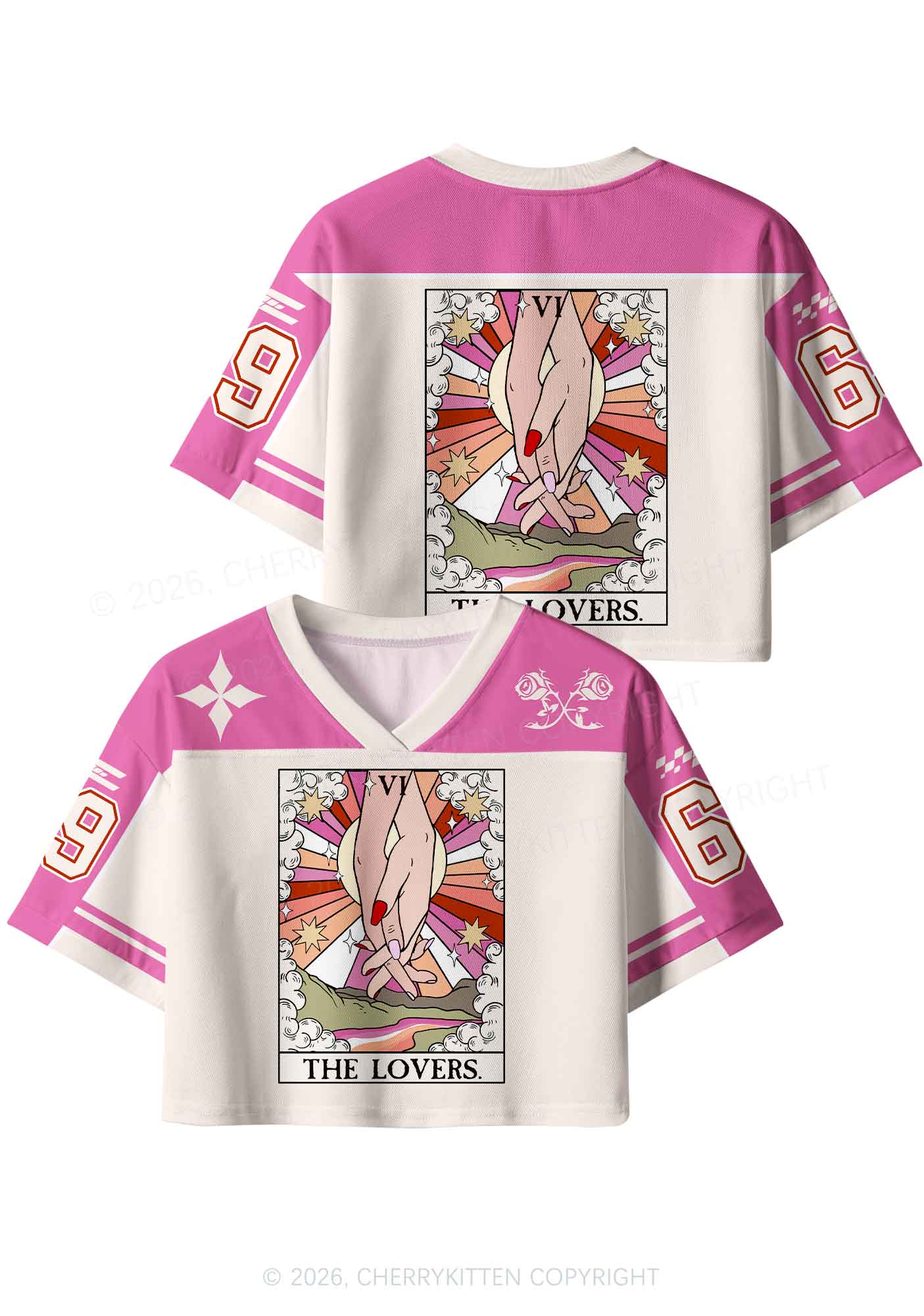 The Lovers Pride Y2K Crop Sport Jersey Shirts Cherrykitten