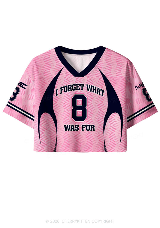 I Forget What Was For Pride Y2K Crop Sport Jersey Shirts Cherrykitten