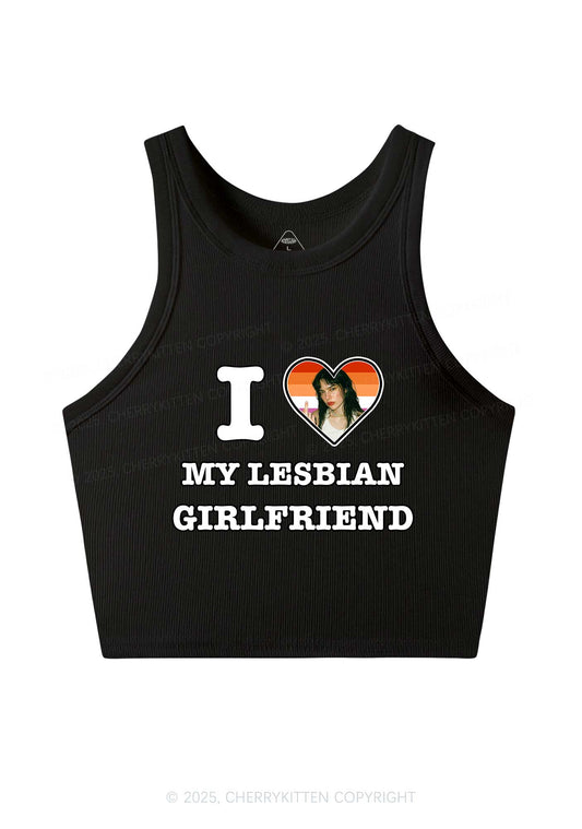 Custom My Lesbian GF Pride Y2K Crop Tank Top Cherrykitten