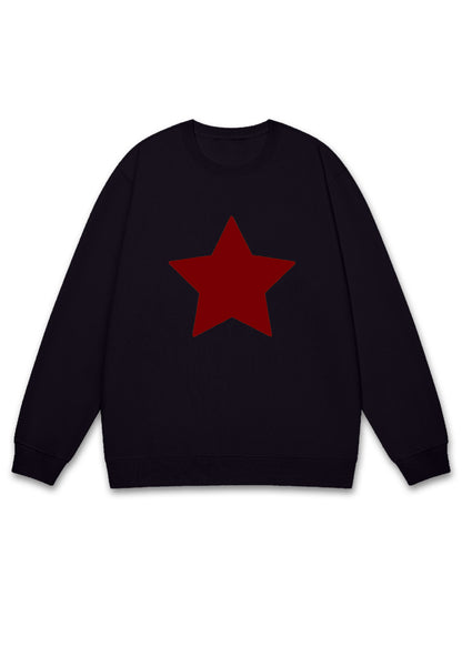 Red Pentagram Y2K Sweatshirt