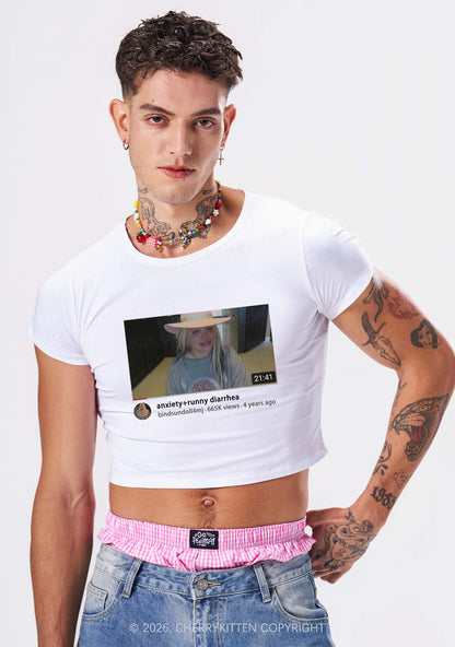 Anxiety Diarrhea Y2K Baby Tee Cherrykitten
