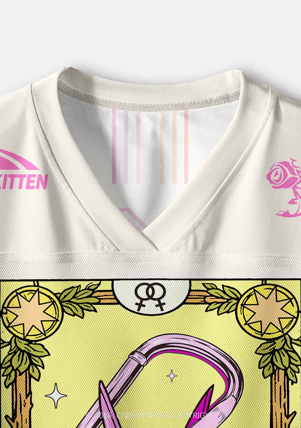 Scissors And Carabiner Pride Y2K Crop Sport Jersey Shirts Cherrykitten
