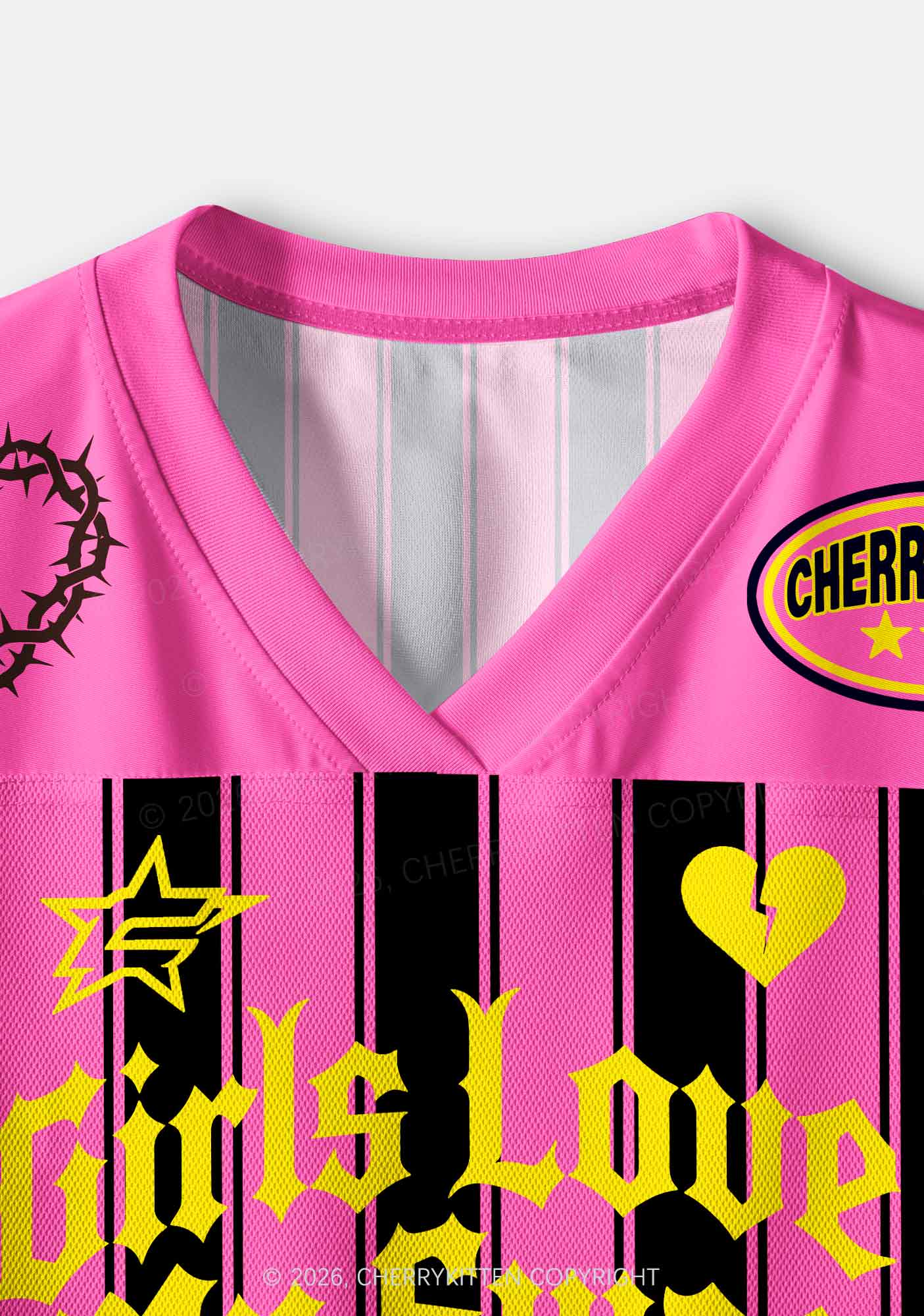 Girls Love My Swag Pride Y2K Crop Sport Jersey Shirts Cherrykitten