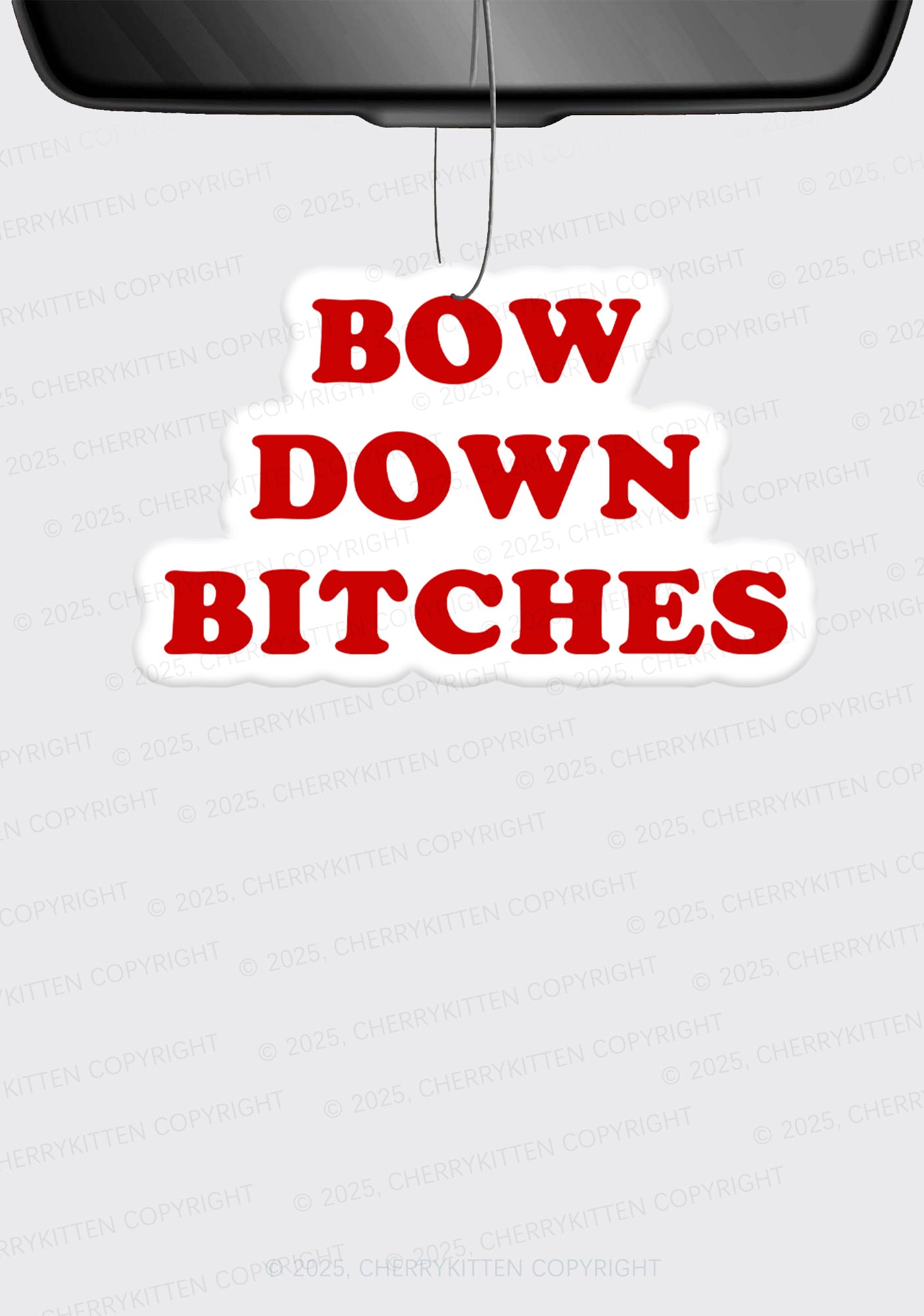Bow Down Bxxches Pride 1Pc Y2K Car Air Freshener Cherrykitten
