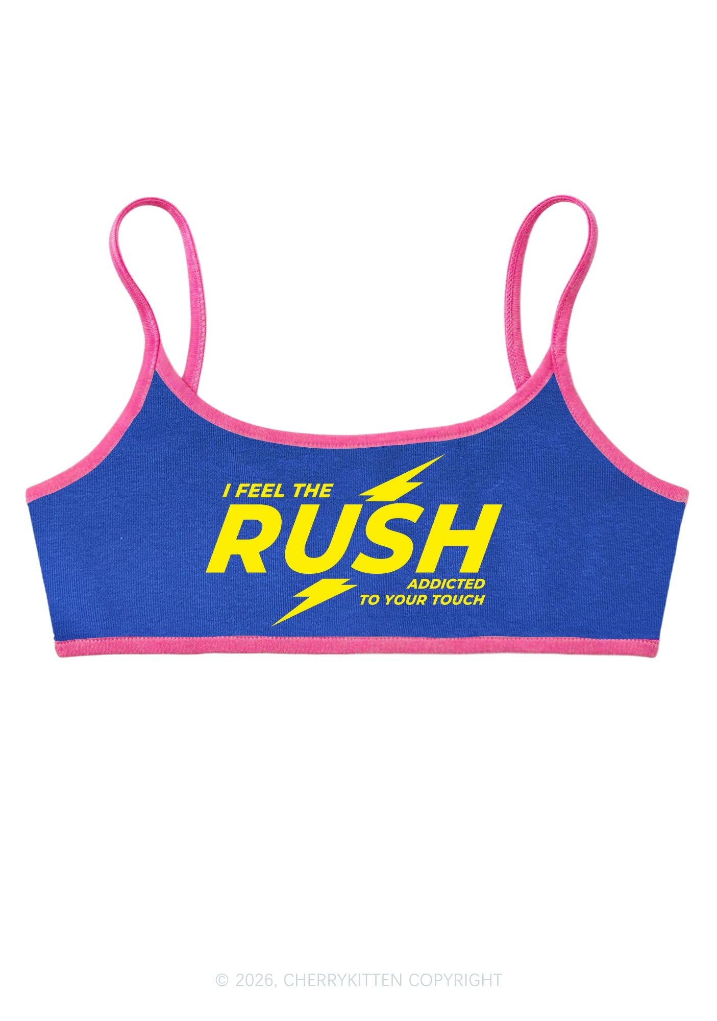 I Feel The Rush Y2K Super Crop Cami Cherrykitten