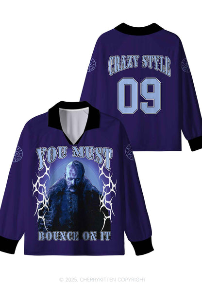 Custom Halloween Bounce On It Y2K Sport Long Sleeve Jersey Shirts Cherrykitten