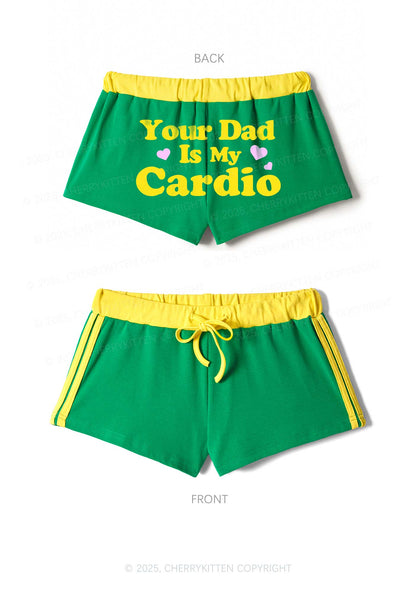 Your Dad Is My Cardio Y2K Drawstring Mini Shorts Cherrykitten