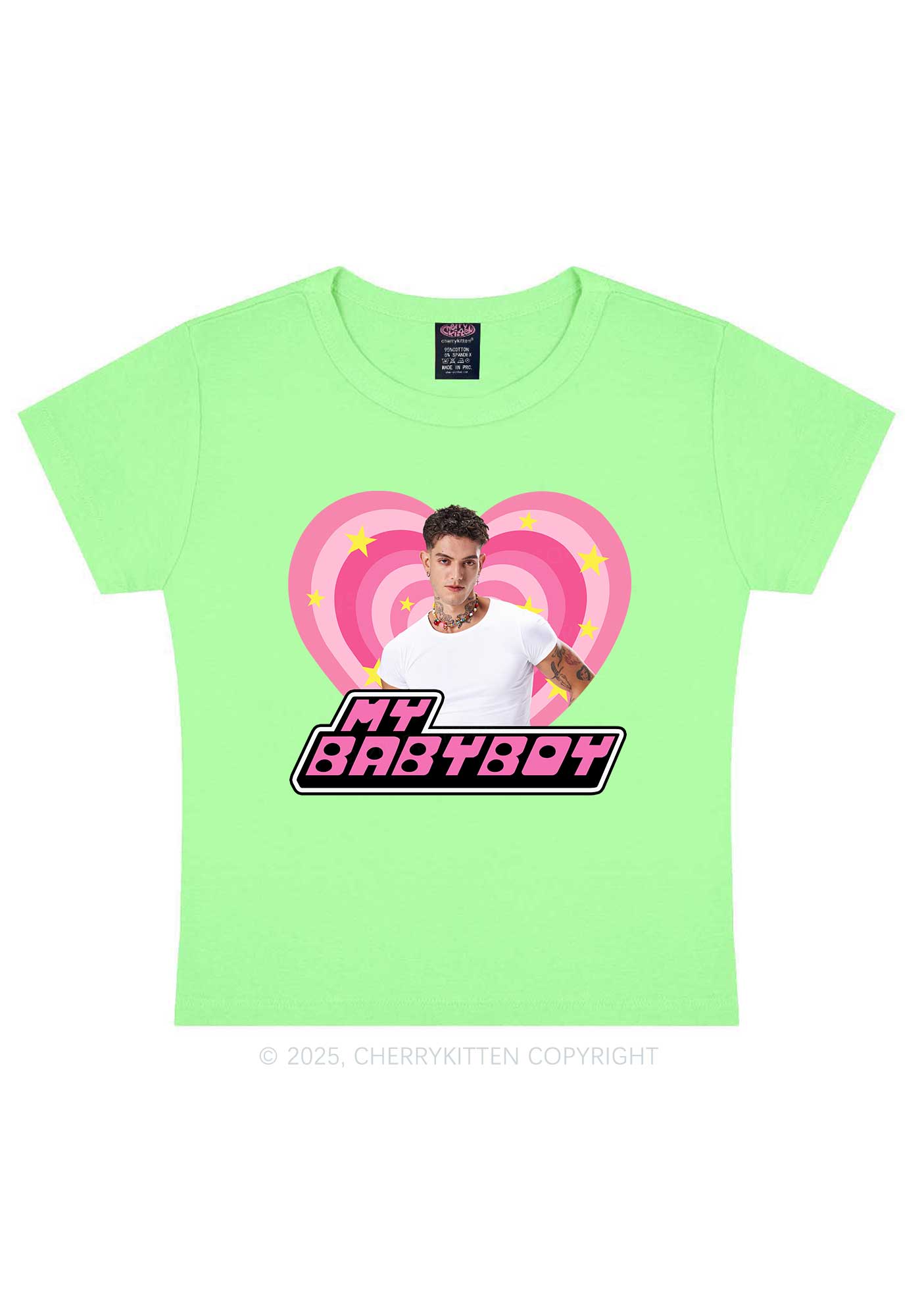 Custom Love My Babyboy Y2K Baby Tee Cherrykitten