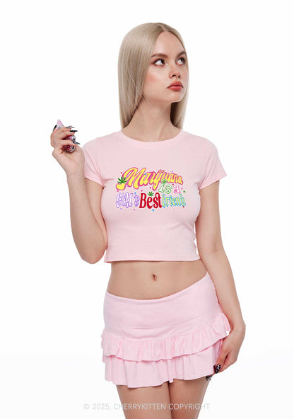 Girls Best Friend Y2K Baby Tee Cherrykitten
