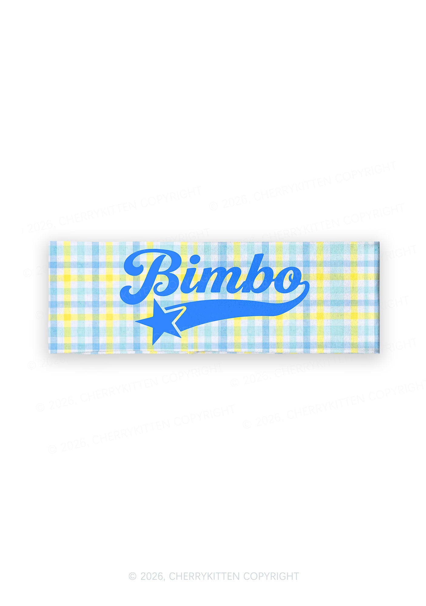 Blue Bimbo Y2K Print Headband Cherrykitten