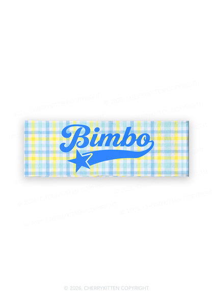 Blue Bimbo Y2K Print Headband Cherrykitten