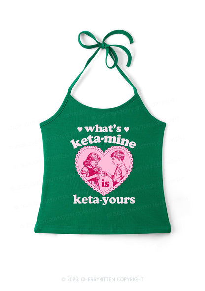 Whats Kxxamine Y2K Halter Neck Cami Cherrykitten