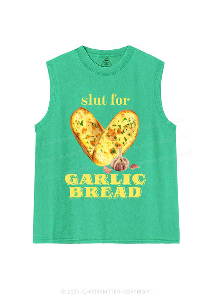 Slxt For Garlic Bread Y2K Washed Muscle Tank Cherrykitten
