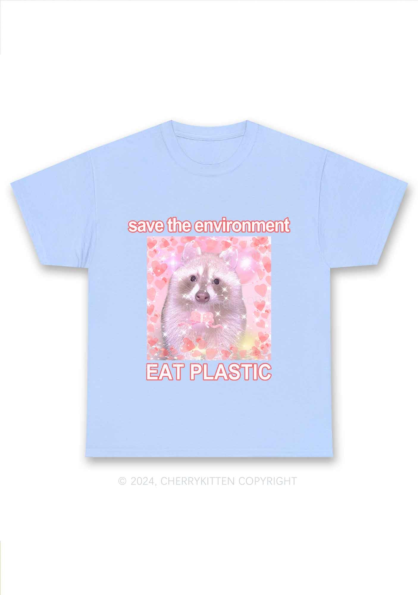 Save The Environment Y2K Chunky Shirt Cherrykitten