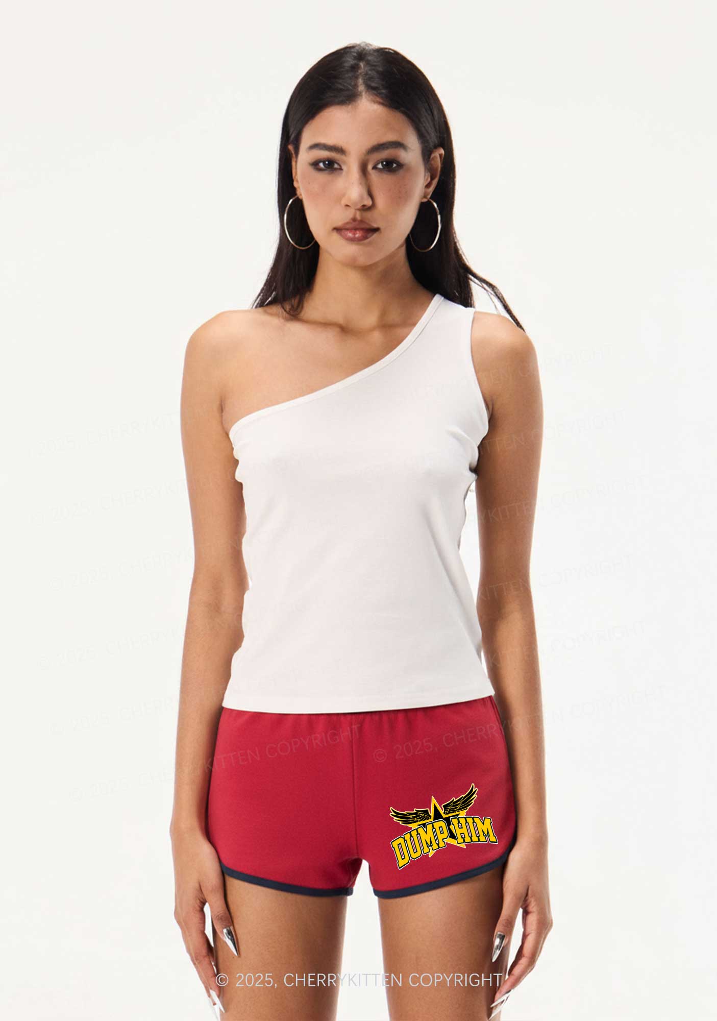 Dump Him Winged Star Y2K Booty Shorts Cherrykitten