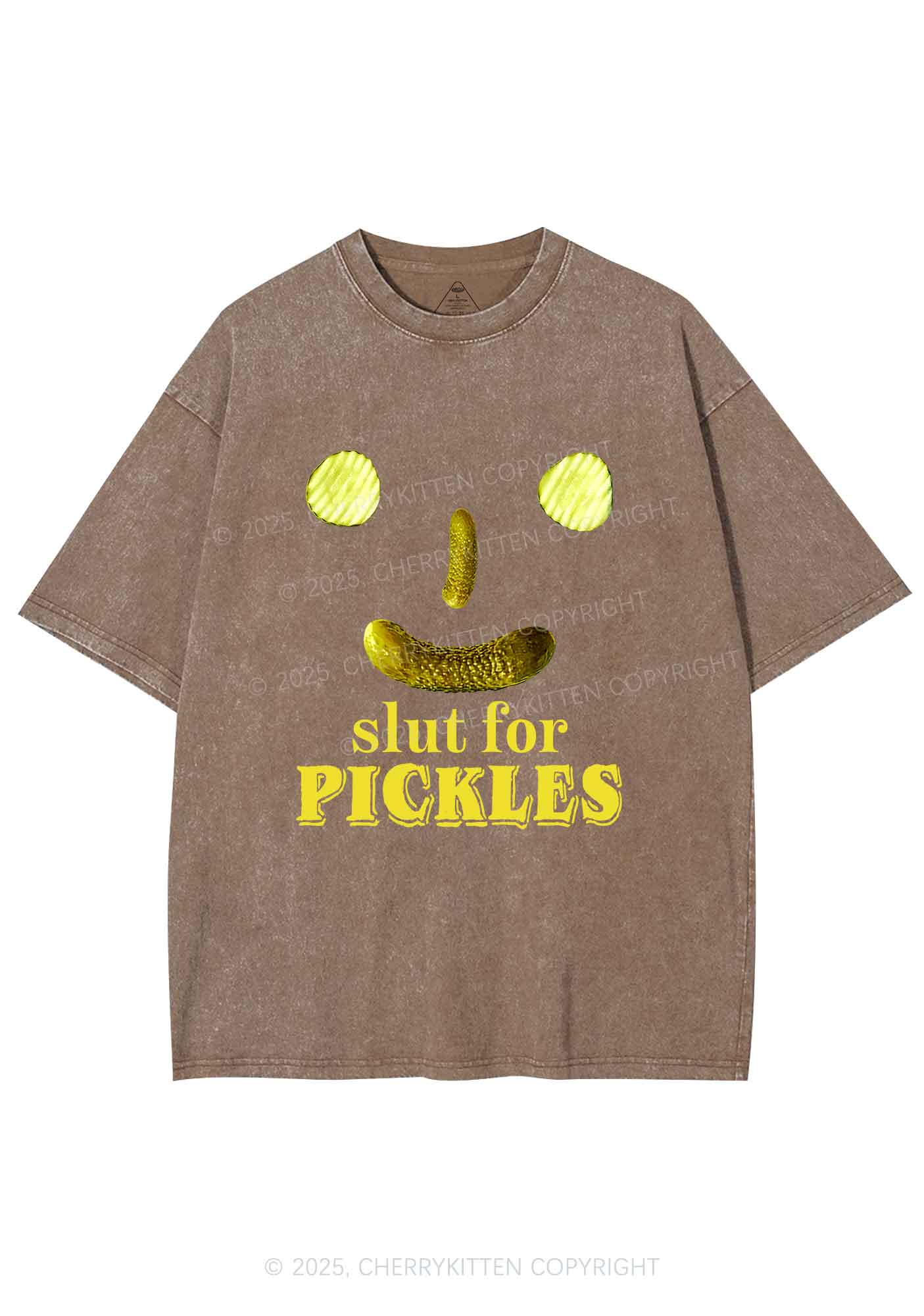 Slxt For Pickles Y2K Shirts Washed Tee Cherrykitten