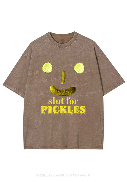 Slxt For Pickles Y2K Shirts Washed Tee Cherrykitten