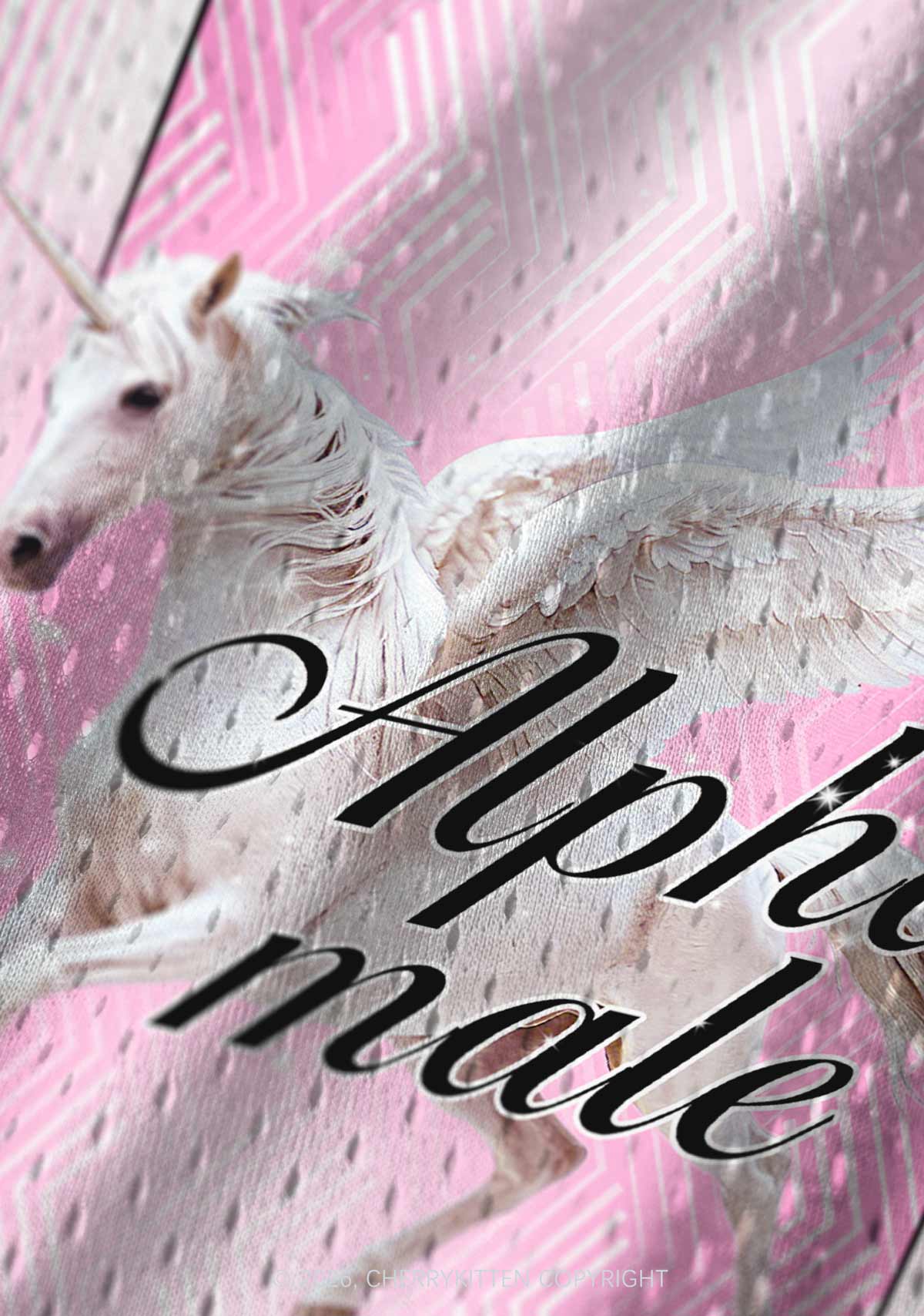 Pink Alpha Male Unicorn Pride Y2K Sport Jersey Tank Cherrykitten
