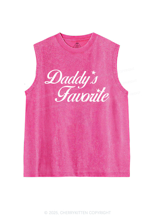 Daddys Favorite Y2K Washed Muscle Tank Cherrykitten